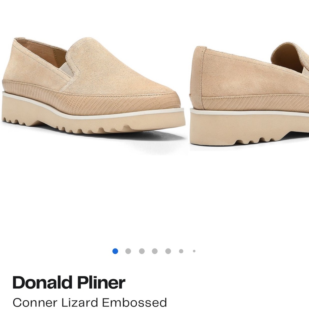 NWT NIB Donald Pliner women’s 7 tan loafer